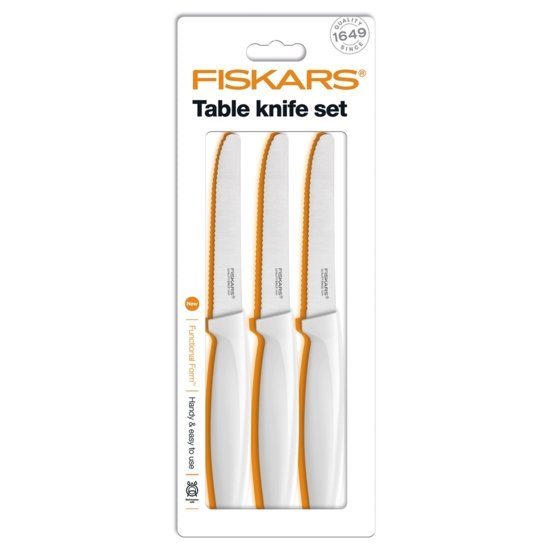 Sada jídelních nožů Functional Form 3 ks, bílá