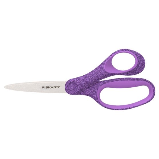 Školní nůžky, třpytivě purpurová (18cm)