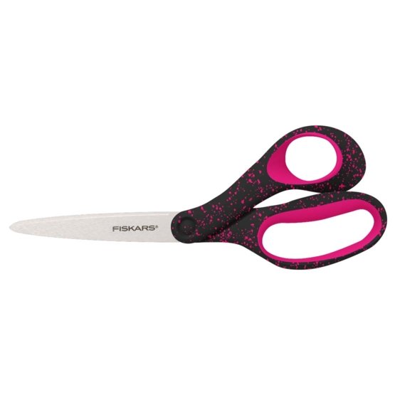 Nůžky pro teenagery, kropenatá růžová (20cm)