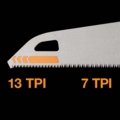 Ruční pila Pro Power Tooth s hrubým řezem (55 cm, 7 TPI)